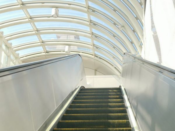 Futuristic violet patterns showing upward growth and vitality